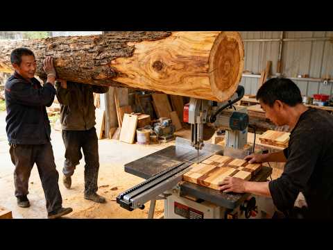 Made from wild wood in 7 days — a must-have for every home｜梨木橱具｜中国手艺人 | ASMR