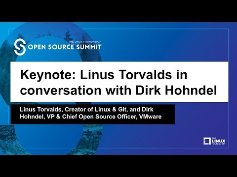 Keynote: Linus Torvalds, Creator of Linux & Git, in conversation with Dirk Hohndel, VP