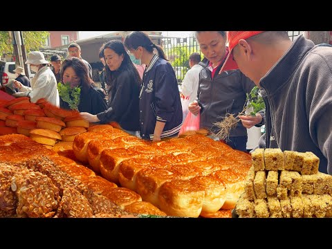 Northeast China Shenyang Morning Market a place full of delicious food, open-air food feast at 7 a.m