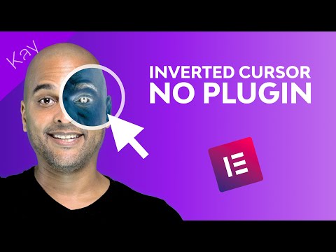 Custom Cursor Elementor Pro INVERTED EFFECT