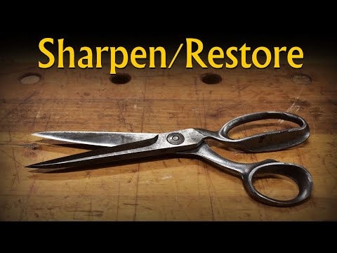 How to Sharpen Scissors in Seconds or you can Restore them correctly. Plus Scissor Science.