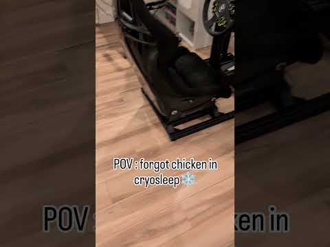 You forgot the chicken in the freezer 🥶 #simracing #simracer #racingsimulator #racinggame #simsetup