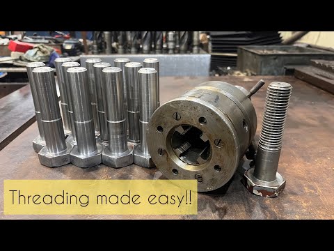 Fitted bolts for the STEAM ENGINE restoration!! Using the threading head.