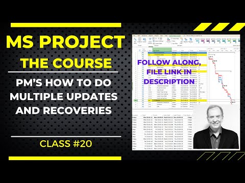 Mastering MS Project: Conducting Multiple Updates and Recoveries for Construction Projects #20