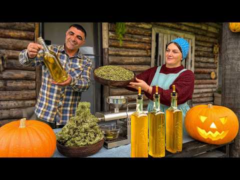 Making Pumpkin Seed Oil In A Mountain Village🎃