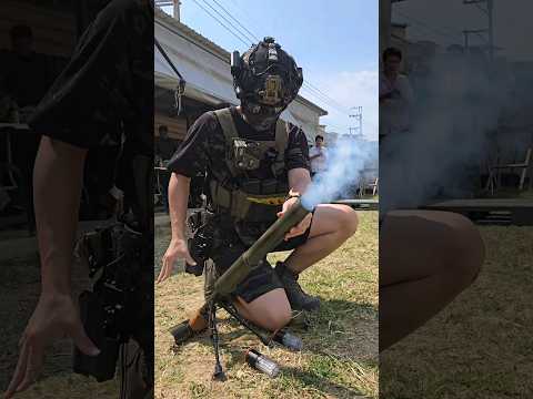 40mm瓦斯迫擊砲測試 Airsoft mortar shooting test.#airsoft #acetech #acehive #生存遊戲