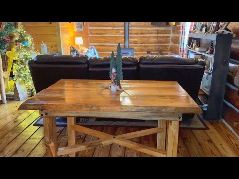Rough Log to Rustic Dining Table