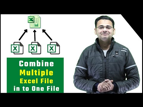 Merge/Combine Multiple Excel Files into one Excel File (Hindi)