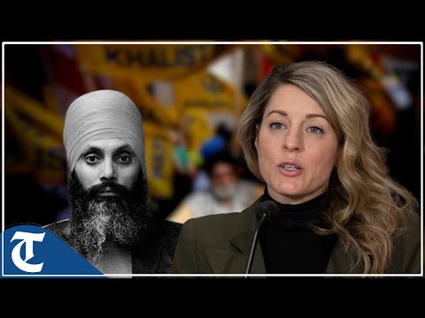 Canadian Foreign Minister Melanie Joly fumbles when asked specific evidence with India on the Nijjar