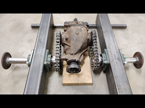 6x6 Mini-Forwarder BUILD Ep.3 - Chain Drive & Frame