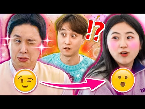 Taehoon got caught winking at Sojung...! ㅋㅋㅋㅋ