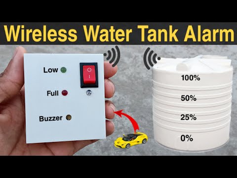 How To Make Wireless Water Tank Alarm + Level Indicator | DIY Water Overflow Alarm | CreativeShivaji