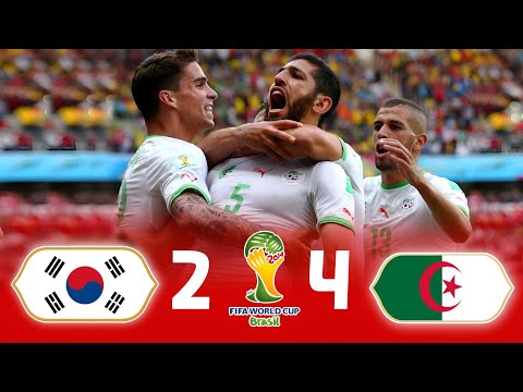 The Biggest Arab Win in World Cup History 🤯🔥 ◄ Algeria 4-2 South Korea 🏅 2014 FHD