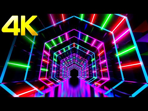 4K Abstract OLED Hexagon Metallic Color Screensaver Video Motion Background Video Loop No sound