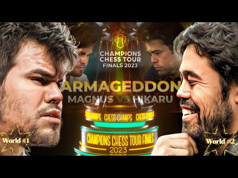Magnus Carlsen VS Hikaru Nakamura || Champions Chess Tour Finals 2023, RRS, Round 4, Game Armageddon