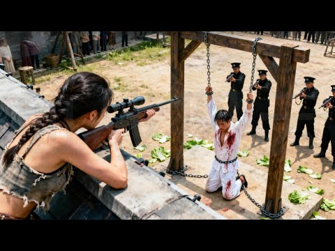 囚犯被槍決示眾，美女高手展現無敵槍法，秒殺全場   ⚔️  抗日  | 战争 | Kung Fu | 甄子丹