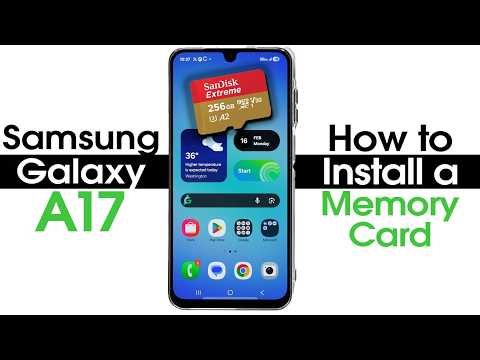 Samsung Galaxy A17 5G How to Install a Memory Card and Helpful Tips | H2techvideos