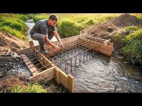 Man Builds AMAZING MINI DAM That Actually WORKS