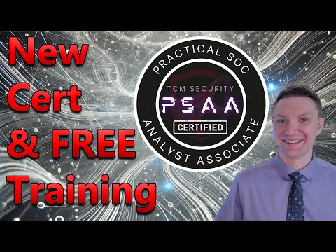 New PSAA Certification from TCM Security + FREE Cybersecurity Training! (Formerly PJSA)