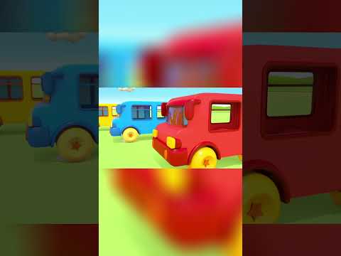 There Are So Many Colorful Buses! Wheels on the Bus Song with Leo the Truck #KidsSong