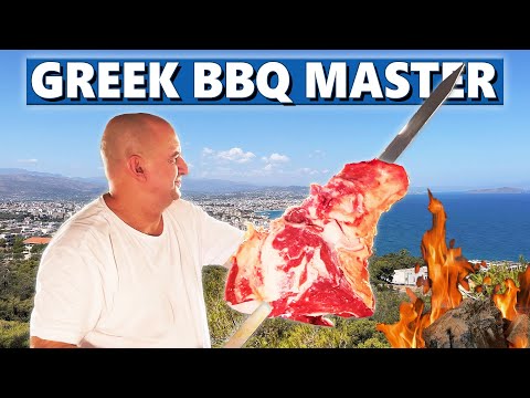 GREEK BBQ Master From Crete - Traditional "Opposite" Barbecue in Chania, Greece