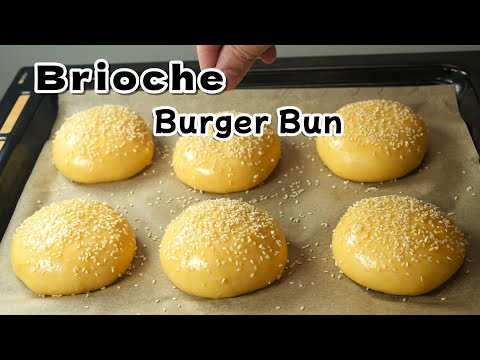 The BEST Brioche Burger Bun Recipe EVER! Soft, Rich, &amp; Buttery! The apron