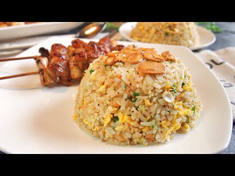 SECRET REVEALED! BEST Garlic Fried Rice 蒜蓉炒饭 SUPER EASY Recipe • Japanese Style Fried Rice