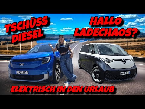 Diesel stays at home! Electric costs on vacation. VW ID.Buzz & Ford Explorer road trip