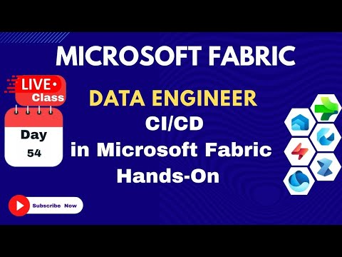 Microsoft Fabric -Live Classes: 54 CI/CD in Microsoft Fabric Hands-On