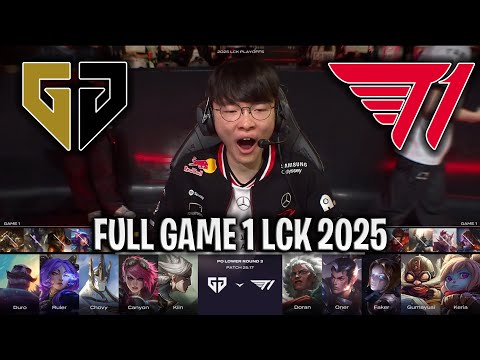 GEN vs T1 GAME 1 LCK 2025 SUMMER PLAYOFFS | GENG ESPORTS vs T1 G1 LCK 2025