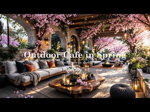 Outdoor Cafe in Spring Jazz Will Change How You Relax #short #ambientmusic #cozyvibes #studymusic