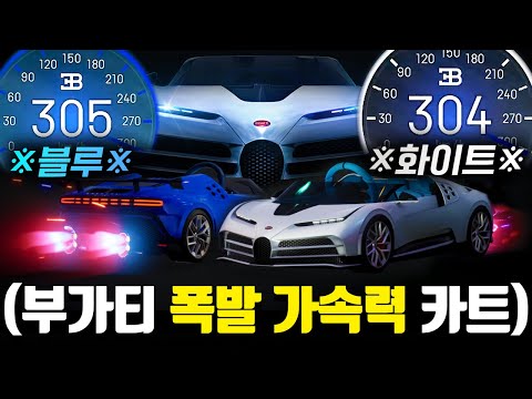 ※평균 300km/h 시대ㄷㄷ※ 순간 부스터 가속력 카트바디 2종 등장 (부가티:센토디에치)