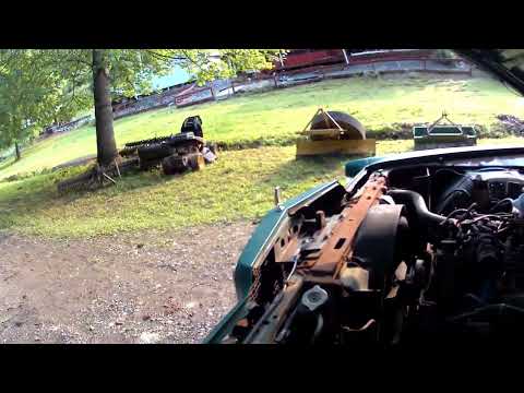 cleaning out LTD with leaf blower