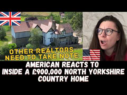 SO LUXURIOUS!!!! American reacts to Inside a £900,000 North Yorkshire Country Home