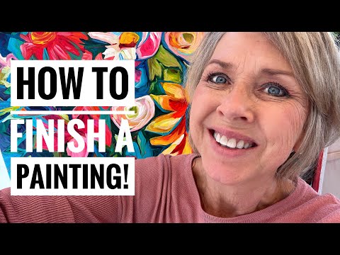 Finishing Touches On A Floral Painting!
