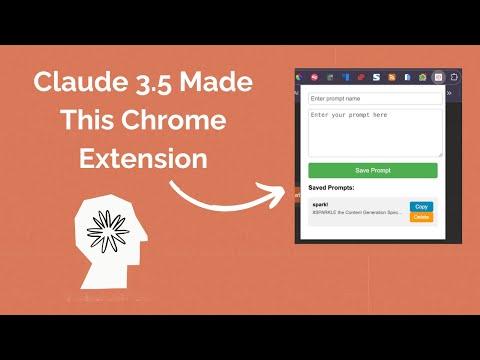 Watch Me Build a Custom Chrome Extension With Claude 3.5