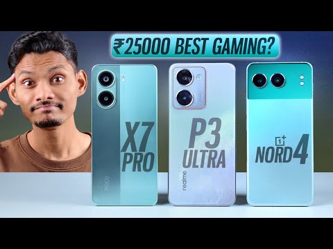 OnePlus Nord 4 vs Realme P3 Ultra vs POCO X7 Pro | Best Gaming Phone Under 25000 🔥