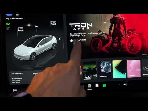 Tesla TRON Mode is HERE!  Will you try it? #tesla #teslamodel3 #teslamodels #tron #electriccar