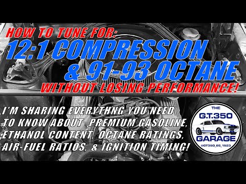 How To Tune For 10.5-12.5:1 Compression & 91-93 Octane Pump Gas Without Losing Horsepower or Torque!
