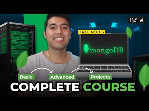 MongoDB Complete Course Tutorial in Hindi🔥Free Notes & Projects