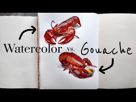 Watercolor vs. Gouache: whats the difference?