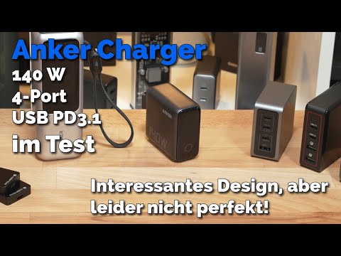 Der Anker Charger (140W, 4-Port, PD3.1) A2697 im Test, kompakt, gut und empfehlenswert?!