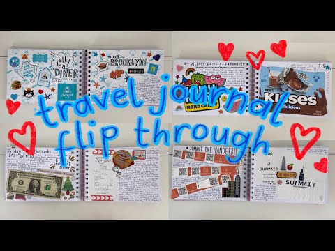 finished travel journal flip through: NYC edition!