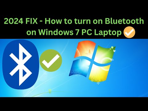 ✅2024 FIX -  How to turn on Bluetooth on Windows 7 PC Laptop [Solved]