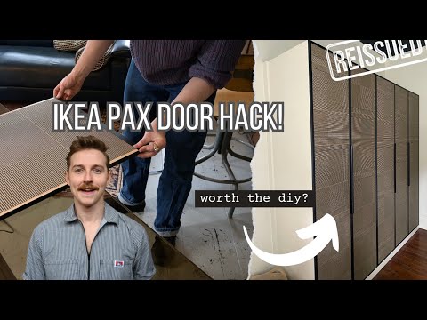 Neutral, Textured IKEA PAX Door Transformation! | REISSUED
