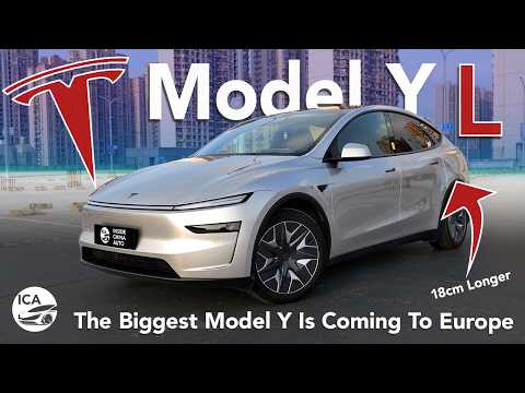 Tesla Model Y L Driven - The Biggest Model Y Is Coming To Europe.
