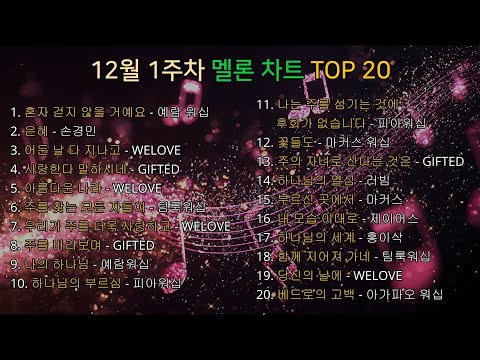 25년 12월 첫 주 멜론 차트 TOP 20 #ccm #찬양 #찬송 #gospel