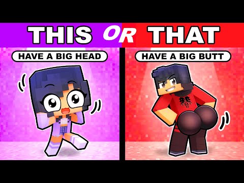 Minecraft but THIS or THAT!