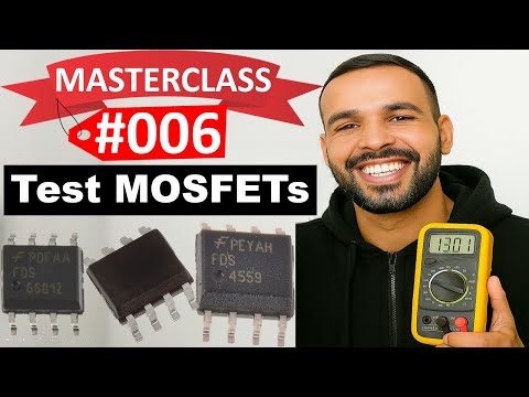 #006 Electronic Components: How to Test MOSFET Using Multimeter | 8-pin N channel SMD MOSFETs