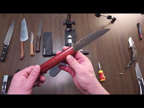 Как зажать разные ножи в заточное устройство, для начинающих